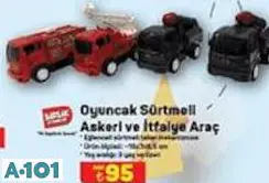 BİRLİK OYUNCAK SÜRTMELİ ASKERİ VE İTFAİYE ARAÇ
